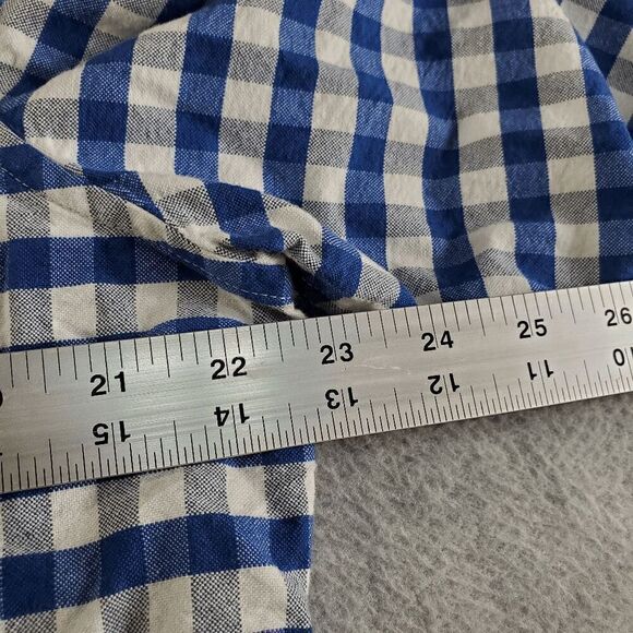 Gap Shirt Men XL Blue Check Casual Long Sleeve Original Fit Collared Button Down - Picture 3 of 11